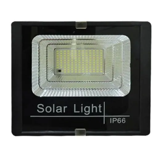 Refletor Solar Ecosolis 100w Led Luz Fixa Com Placa Solar Eco-Aaa-100