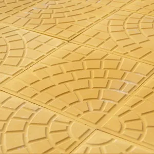 Piso Ladrilho Hidráulico Firenze Amarelo 30,7X30,7cm Caixa com 0,47 m² Borda Reta Cimartex