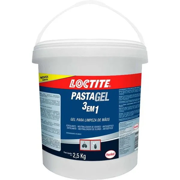 Pasta em Gel para Limpeza de Mãos 2,5 kg 3 em 1 - LOCTITE