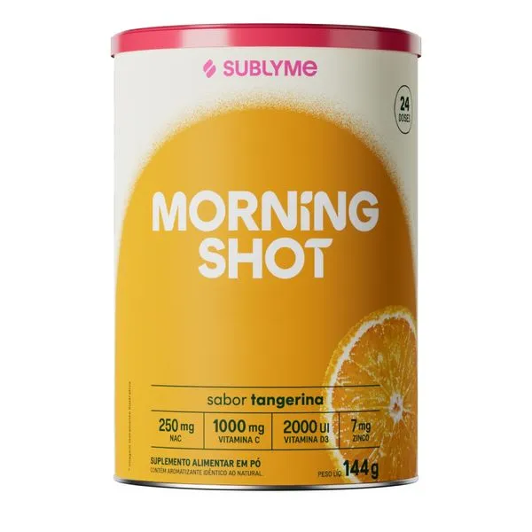 Morning Shot Sublyme Sabor Tangerina 144g Sublime 24 Doses