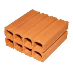 Bloco Cerâmico Baianinho 8 Furos 9x19x19cm para Alvenaria Estrutural Safira Bloco Cerâmico Baianinho 8 Furos 9x19x19cm para Construção Safira