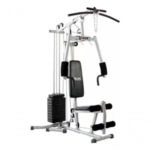Estação de Musculação Carga Até 45KG GX Supreme 25 Exercícios para Uso Doméstico Prata