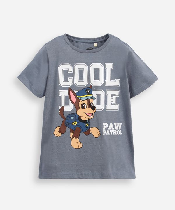 camiseta de algodão infantil patrulha canina azul 1