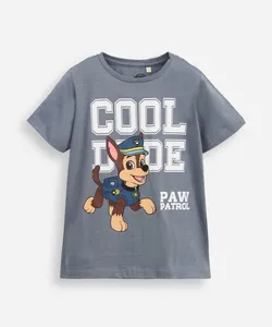 camiseta de algodão infantil patrulha canina azul 3