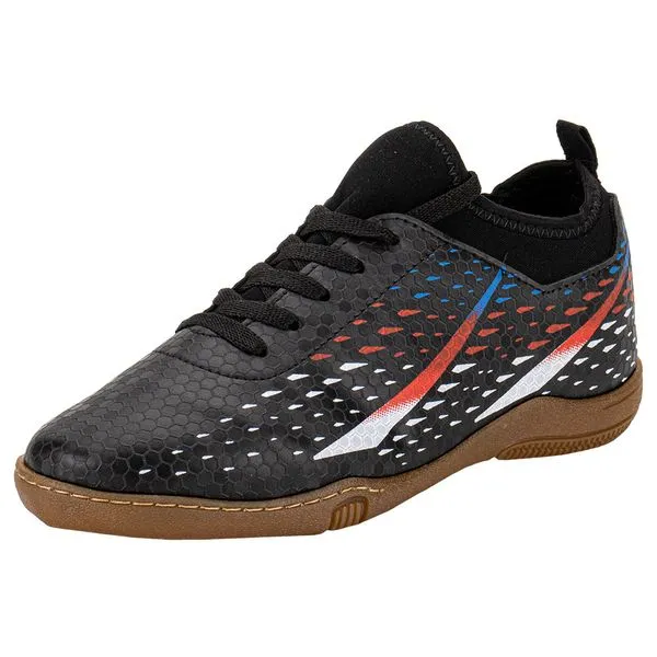 Chuteira Infantil Masculina Indoor Molekinho 2808330 PRETO/BRANCO 29