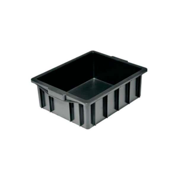 Caixa Plástica Organizadora 15L até 10kg Preta Lar Plásticos Caixa Plástica Organizadora 15L até 10Kg Preta
