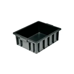Caixa Plástica Organizadora 15L até 10kg Preta Lar Plásticos Caixa Plástica Organizadora 15L até 10Kg Preta