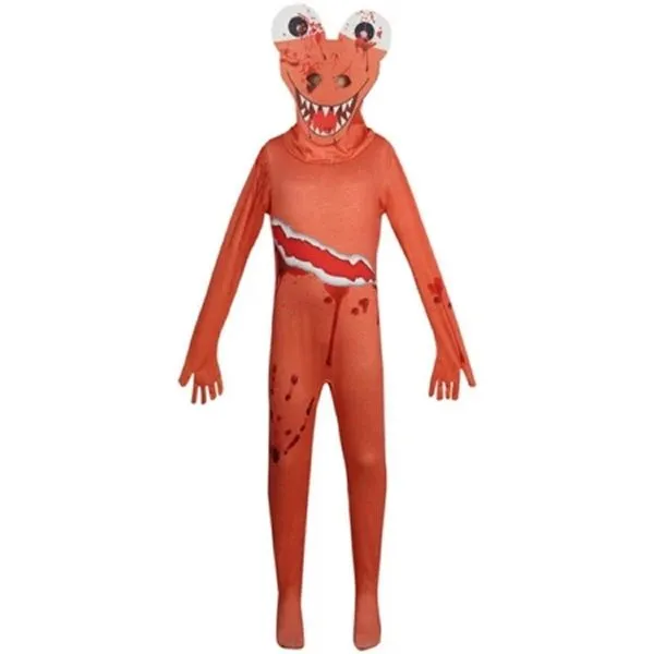 Fantasia Infantil Macacão E Máscara Vermelho Roblox 140cm 7-8 Anos (MP)