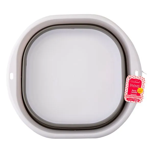 Bacia Retrátil Para Cozinha Inova 6,4L Plástico Pp, Borracha Tpr 36,5x34x13cm LM4284INO - honeyhome