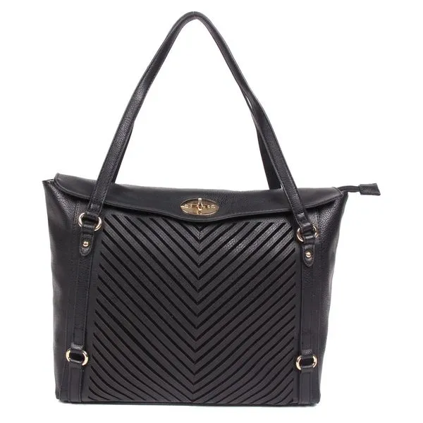 Bolsa de Ombro Feminina Agnelli Guine Preta 0280561458001
