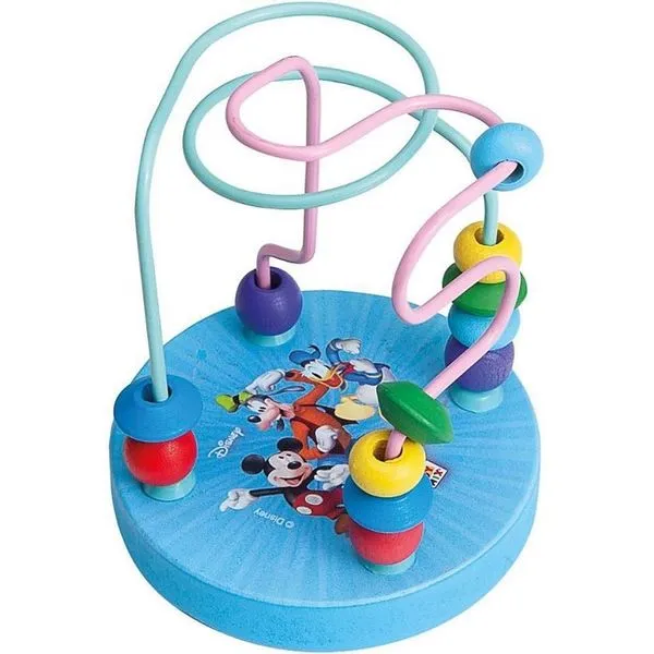 Brinquedo Pedagógico de Madeira Mickey Aramado Sobe e Desce Coordenação Motora Toy Mix Brinquedo Pedagógico Madeira Mickey Aramado Sobe e Desce Toy Mix