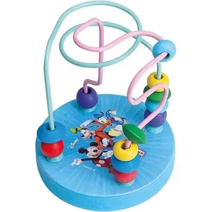 Brinquedo Pedagógico de Madeira Mickey Aramado Sobe e Desce Coordenação Motora Toy Mix Brinquedo Pedagógico Madeira Mickey Aramado Sobe e Desce Toy Mix
