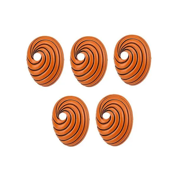 Kit 5 Máscara Anime Naruto Cosplay laranja