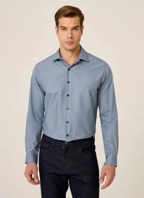 Camisa Slim Fit Lisa Dudalina Masculina 6