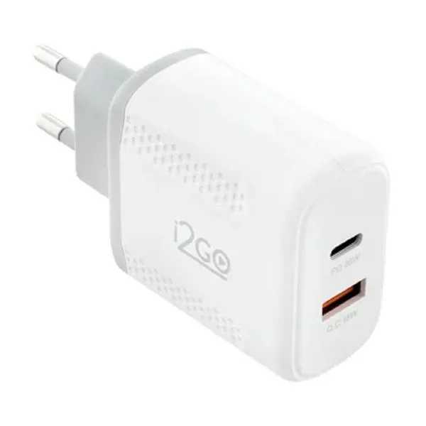 Carregador I2GO 36W Cabo USB C+18W USB A