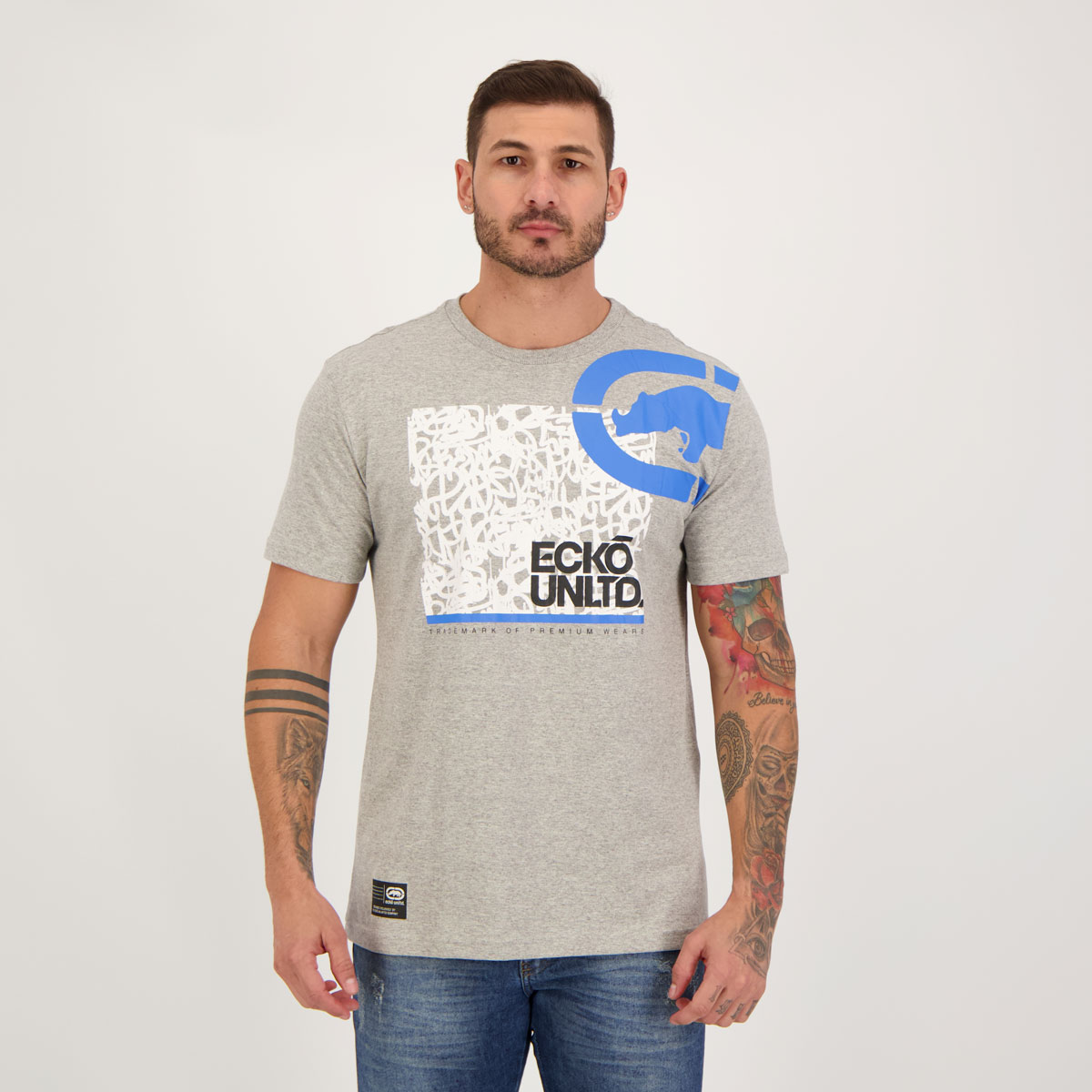 Camiseta Ecko Premium Cinza