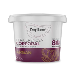 Cera Cremosa Corporal Depilsam de Micro-Ondas Argan 200G