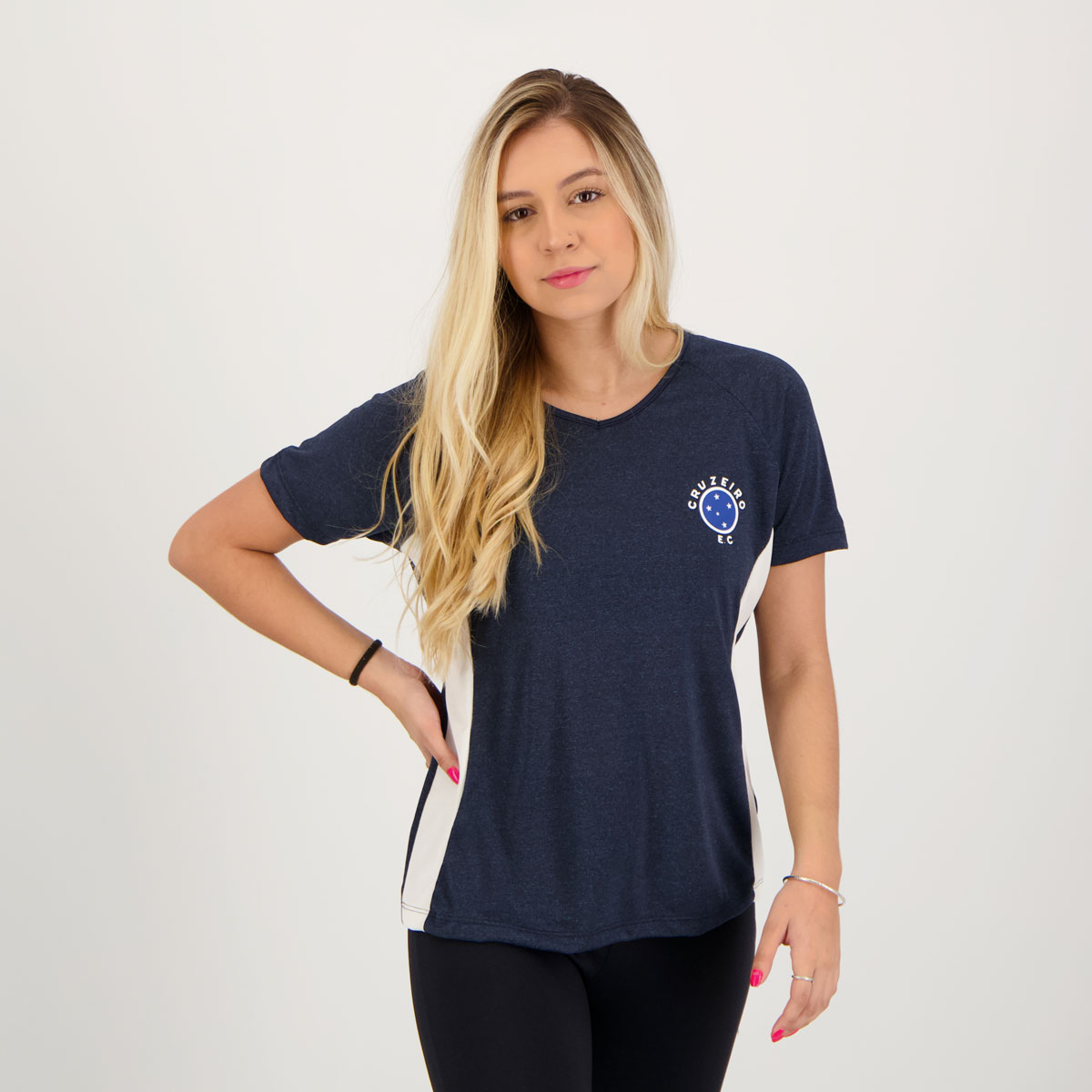 Camisa Cruzeiro Much Feminina Azul