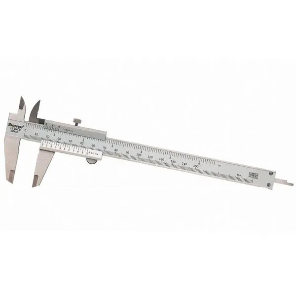 Paquímetro Vernier 125MEA-6-150 Quadrimensional em Aço Inoxidável com Nônio e Trava Starrett Paquímetro Vernier 125MEA-6-150 em Aço Inoxidável com Nônio Starrett