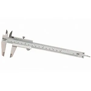 Paquímetro Vernier 125MEA-6-150 Quadrimensional em Aço Inoxidável com Nônio e Trava Starrett Paquímetro Vernier 125MEA-6-150 em Aço Inoxidável com Nônio Starrett