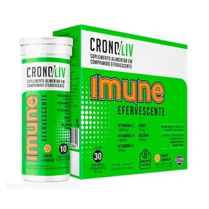 Suplemento Alimentar Cronoliv Imune Sabor Laranja 30 Comprimidos Efervescentes