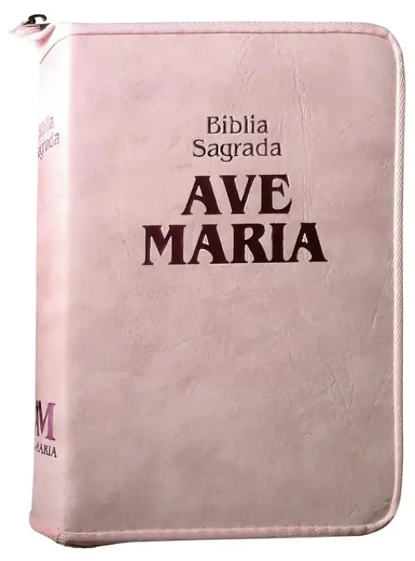 Bíblia Sagrada Ave Maria - Strike Ziper - Média Rosa