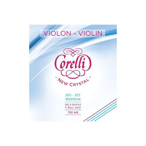 Encordoamento para Violino 4-4 Corelli New Cristal 700MB Nylon Tensão Média Savarez Encordoamento Violino 4-4 Corelli New Cristal 700MB Nylon Savarez