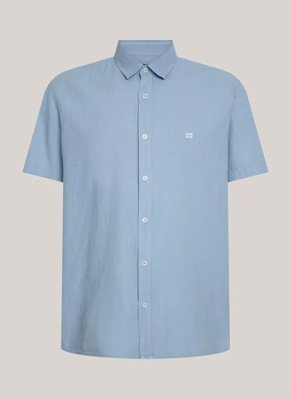 Camisa Relaxed Fit MC Cotton Blue John John Masculina G