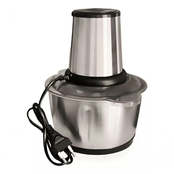 Processador de Alimentos Elétrico Tienda Online Moedor Inox 2L com 4 Lâminas 2 Velocidades Prata 110V Processador de Alimentos Elétrico Tienda Online Moedor Inox 2 Velocidades 850W Prata 110V