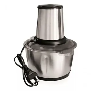 Processador de Alimentos Elétrico Tienda Online Moedor Inox 2L com 4 Lâminas 2 Velocidades Prata 110V Processador de Alimentos Elétrico Tienda Online Moedor Inox 2 Velocidades 850W Prata 110V