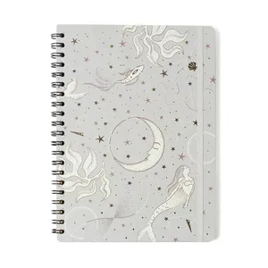 Caderno Universitário 1x1 80 Folhas Capa Dura Astral Maré Off White