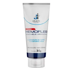 Hemofleb Creme 30g J I Health Para Circulação E Conforto