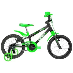 Bicicleta Infantil Cairu Aro 16 Kids Preto E Verde (MP)