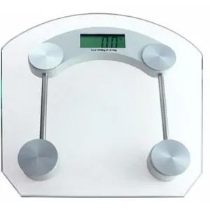 Balança Redonda Vidro Temperado 180Kg Digital Banheiros Academias