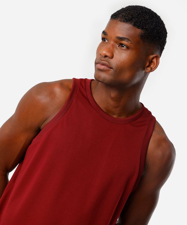 regata esportiva masculina texturizada vinho P