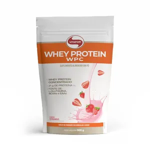 WHEY PROTEIN WPC Sabor Morango Pouch 900g