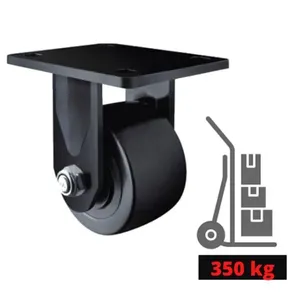 Rodizio Industrial Base Fixa 50 Mm Roda Nylon Para 350 Kg