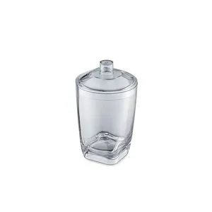 Porta Algodao Cotonete Transparente Banheiro 300ml 1un