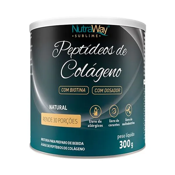 Peptídeos de Colágeno Natural 300g - Nutraway