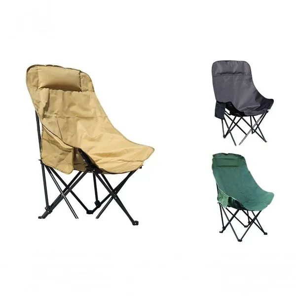 Cadeira para Camping Dobrável Sortida Encosto Alto Compacta e Leve Verde Preta e Marrom Top Rio Comercial Cadeira para Camping Dobrável Sortida Encosto Alto Verde Preta e Marrom Top Rio Comercial