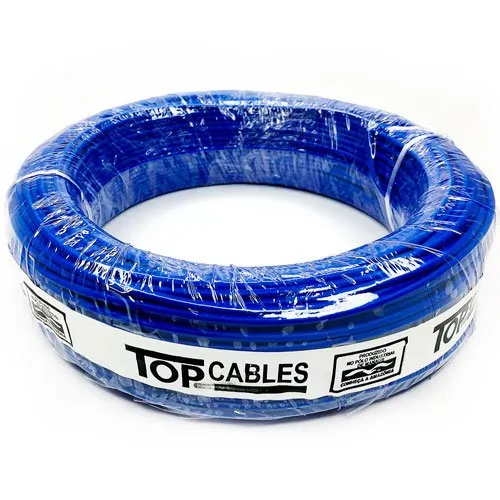 Cabo Elétrico 6mm 50 Metros Top Cables Azul (MP)