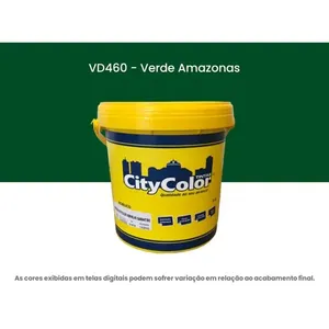 Tinta Acrílica Citycolor Econômica Fosco Verde Amazonas 3,6 Litros 064VD460 (MP)