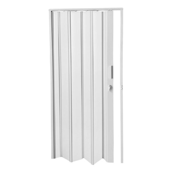 Porta Sanfonada PVC 210x84cm Bariri Porta Sanfonada PVC Branca 210x84cm