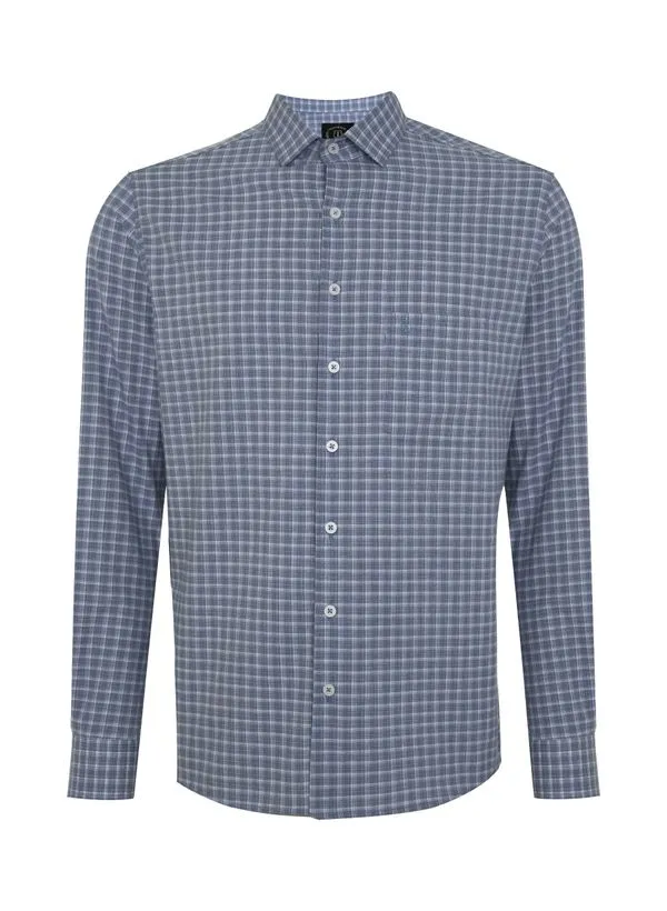 Camisa Comfort Fit Xadrez Masculina Individual 7
