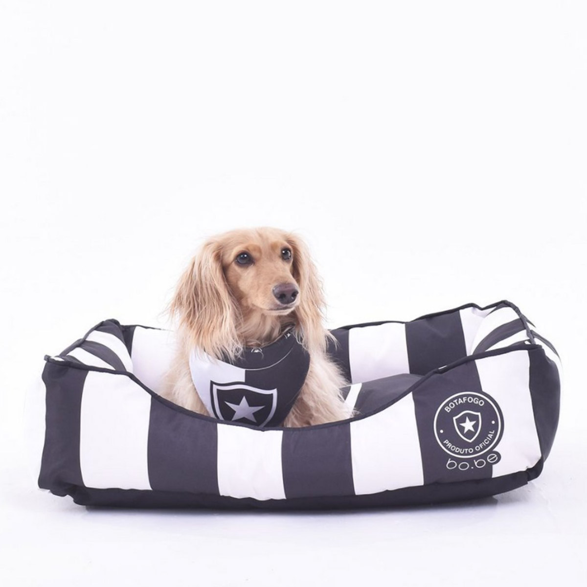 Cama Pet Botafogo Alvinegro Preta e Branca