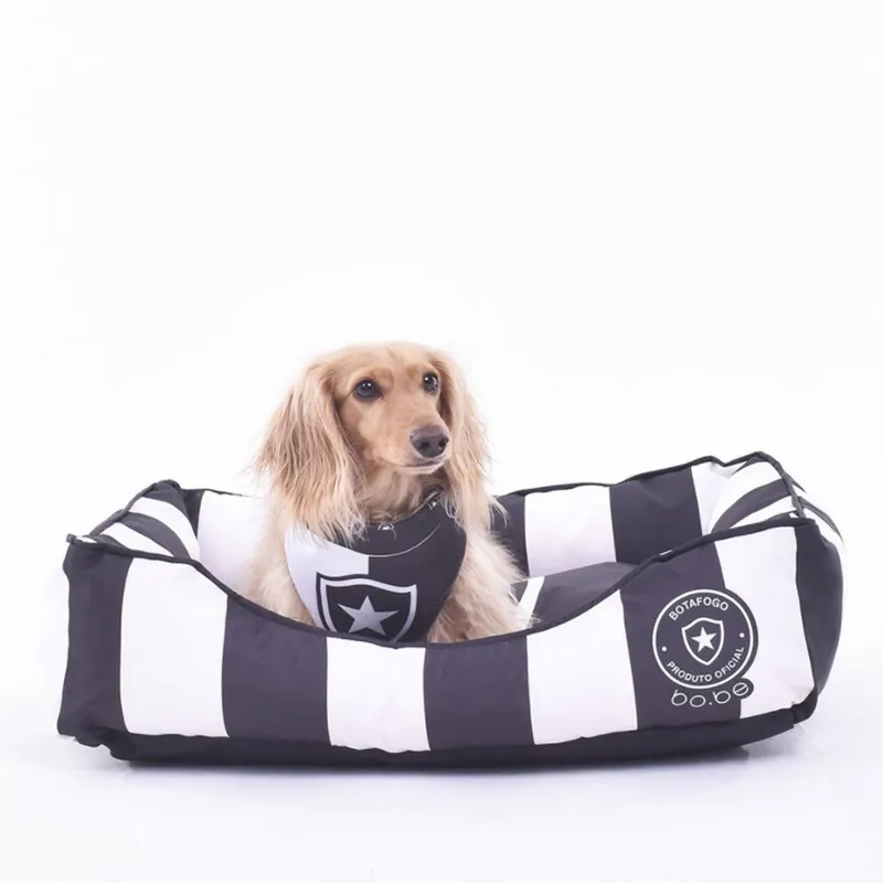 Cama Pet Botafogo Alvinegro Preta e Branca