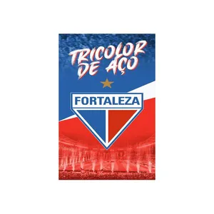 Toalhinha Social De Academia e Mão KazzaVip Felpa 50% Algodão e 50% Poliéster Estampada Oficial Licenciada Fortaleza 30cmx50cm Azul