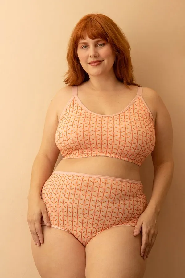 Top Sutiã Alças Largas Softskin Plus Size Rosa-EXG