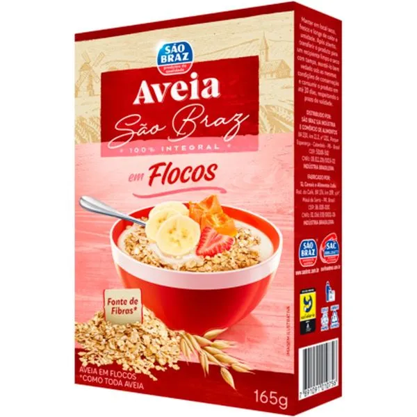 Aveia em Flocos São Braz 165g