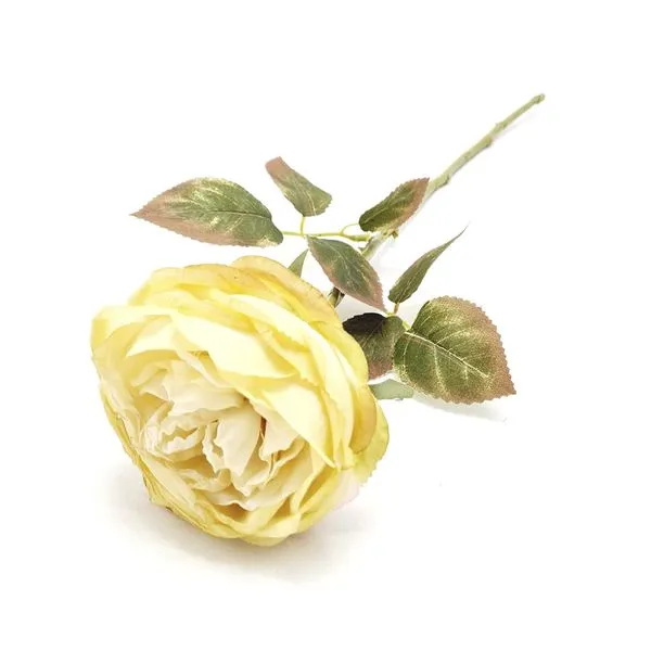 Flor Galho X1 Peônia Amarela 55cm W300149AMCX240 - Winmax
